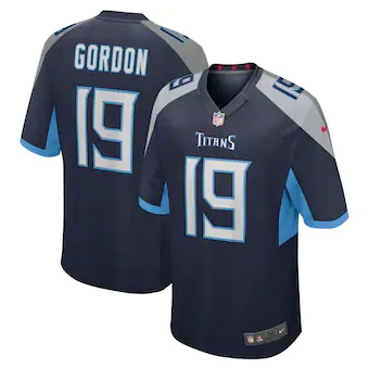 mens nike josh gordon navy tennessee titans game player jer